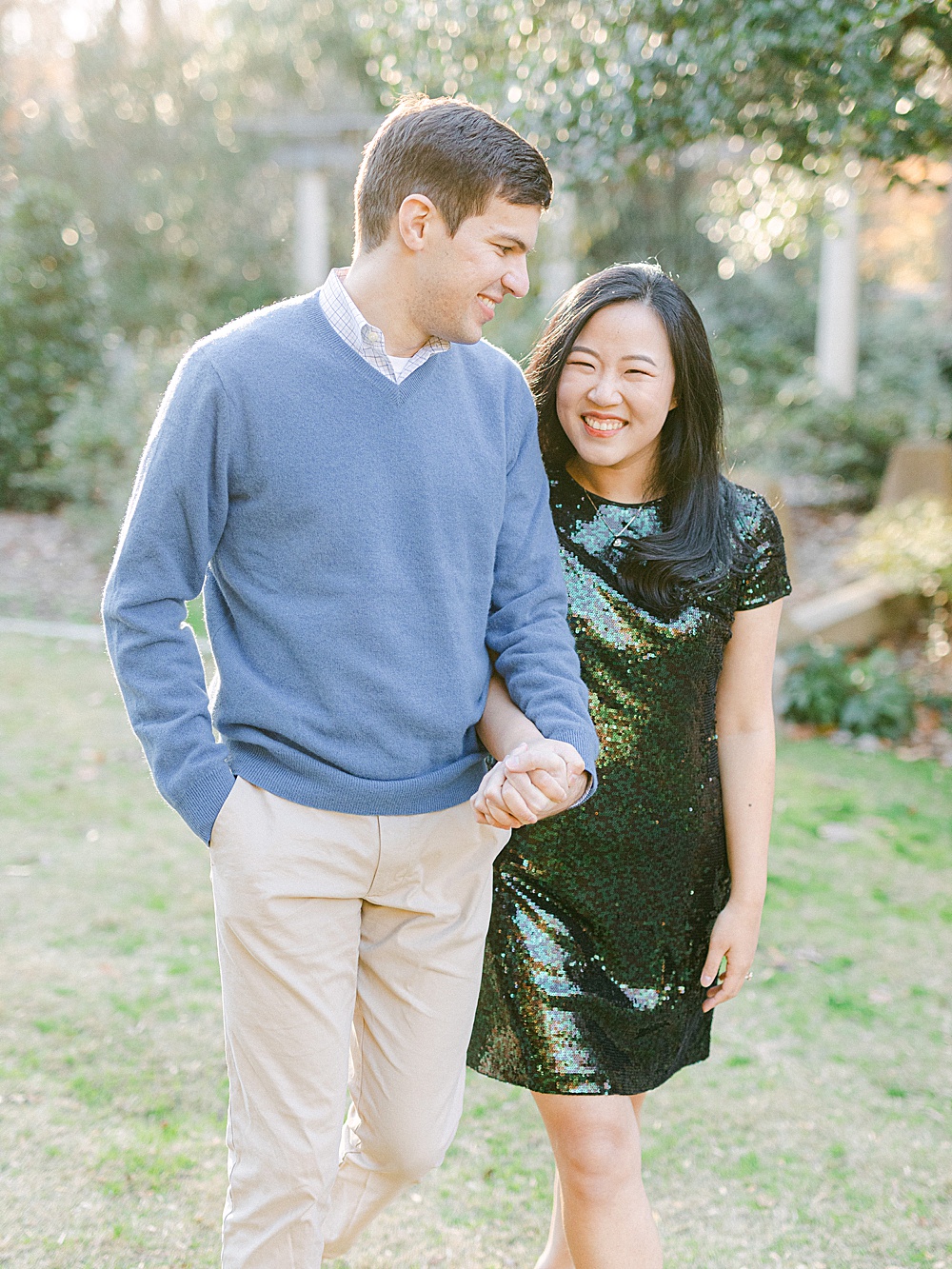 engagement session at Cator Woolford Gardens in atlanta