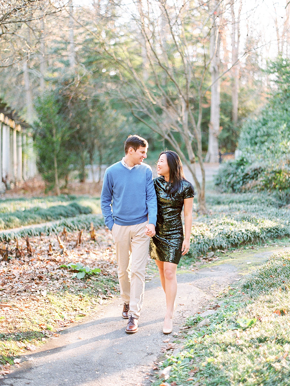 engagement session at Cator Woolford Gardens