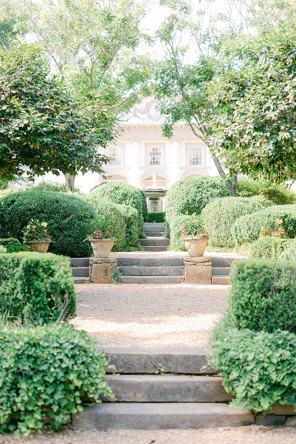 The gardens at Hills & Dales Estate in Lagrange, Georgia