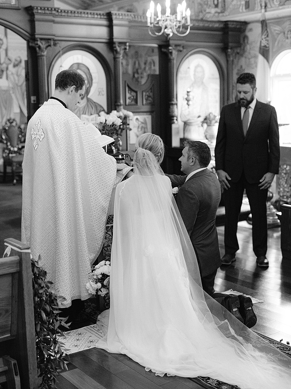 Mother of God Ukranian Catholic Church wedding ceremony