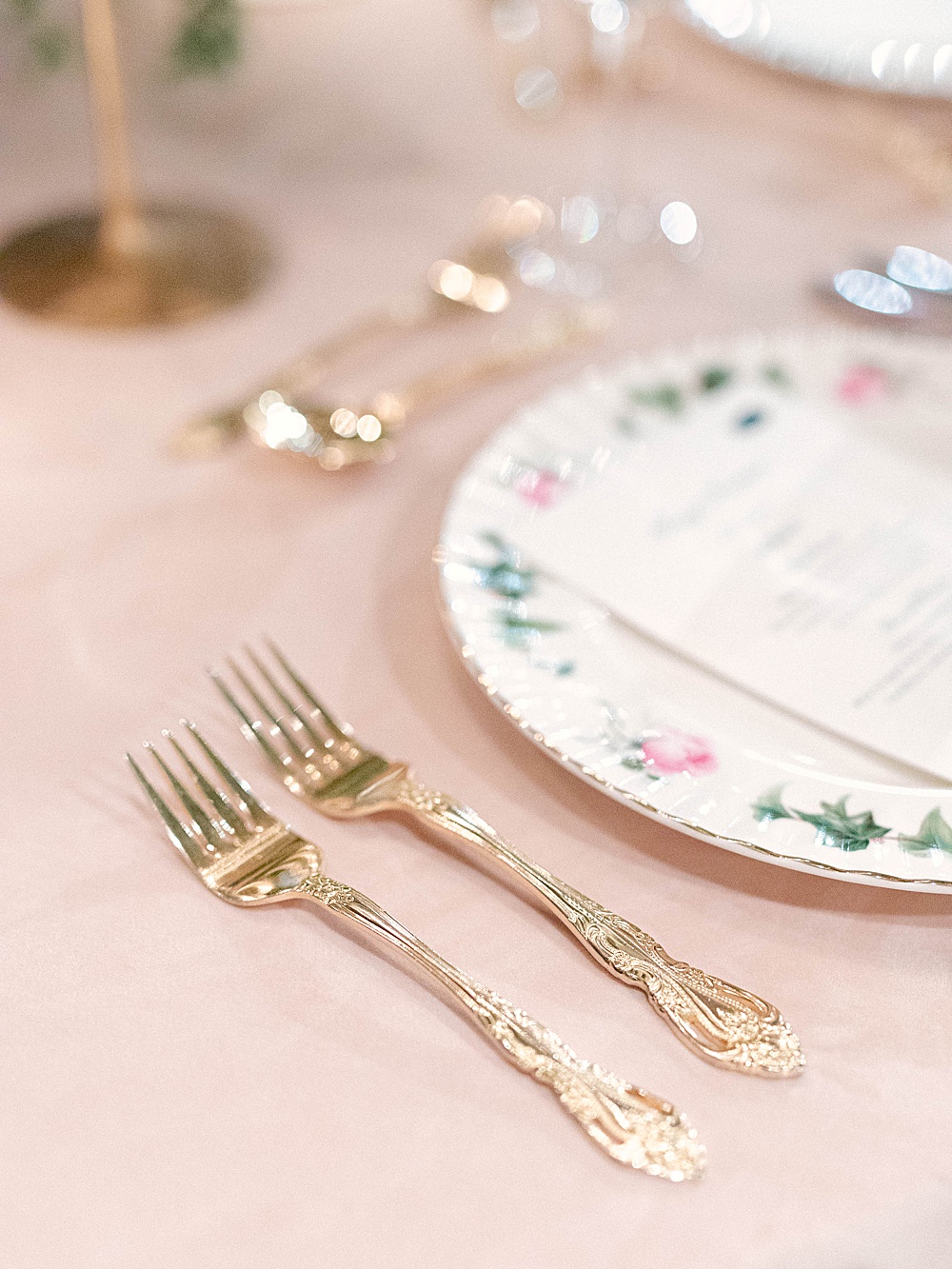 antique flatware with china