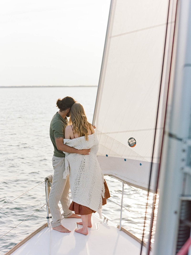 Charleston sailboat engagement session 