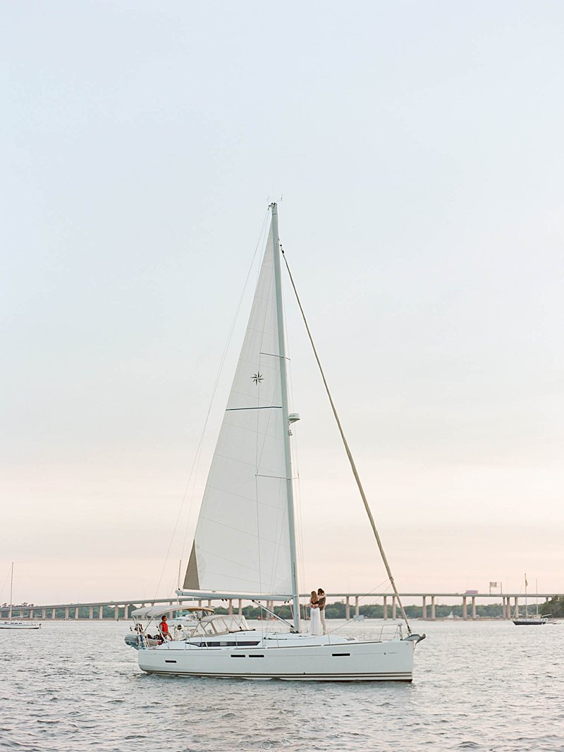 Charleston Sailing School engagement session