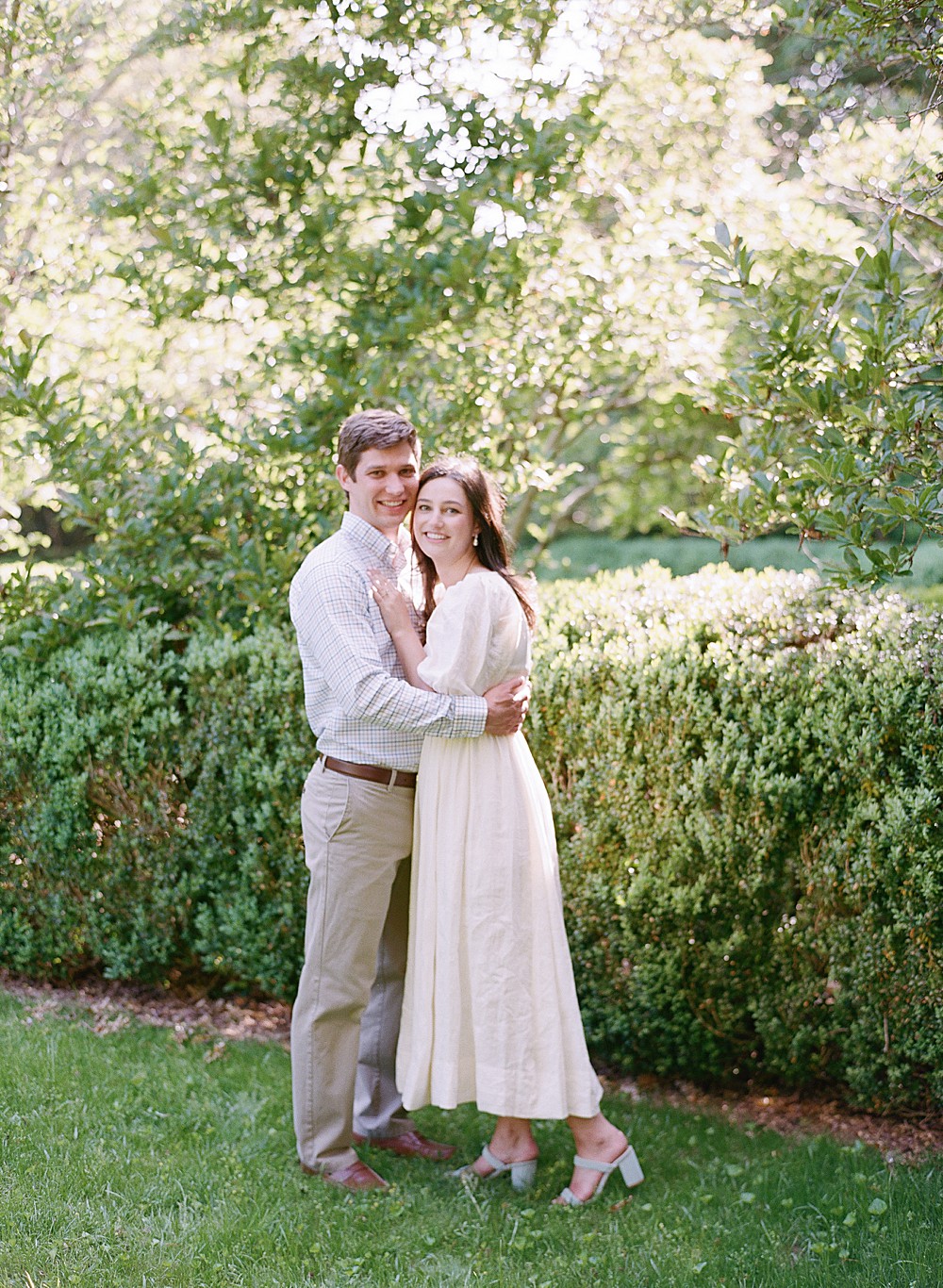Light and airy, film photography for engagement portraits