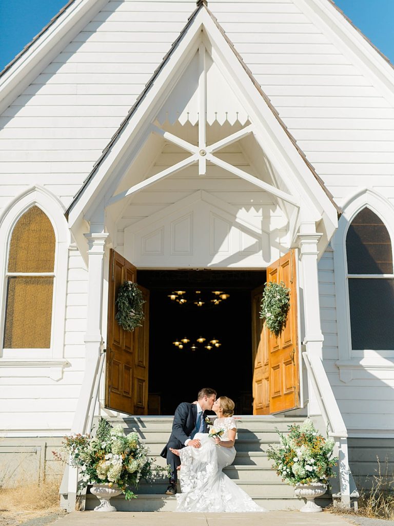 Old St Hilary's Chapel Wedding Overlooking San Francisco Bay