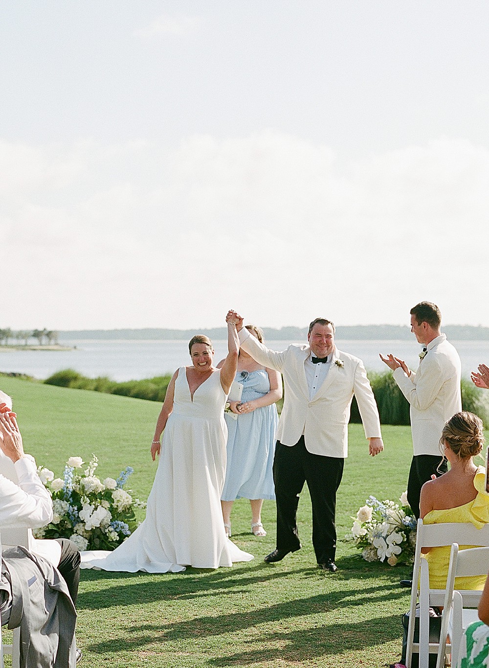 Wedding Ceremony on 18th green at Sea Pines