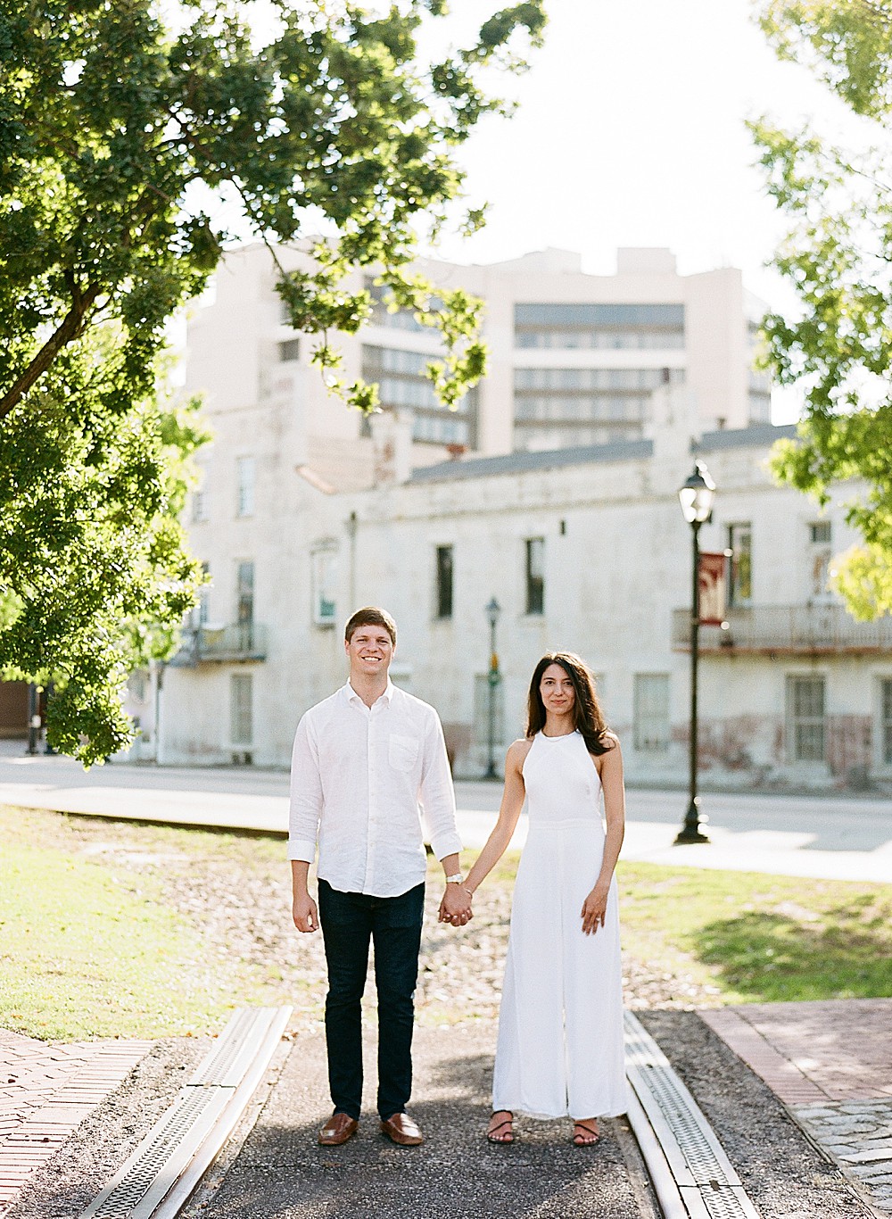 Engagement portraits at the Augusta Museum of History