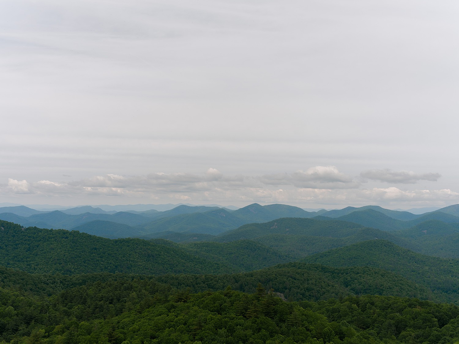 Skyline image of the Blue Ridge Mountains